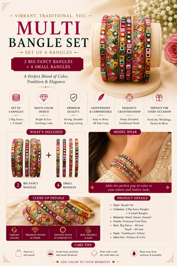 Multicolor_Traditional_Bangle_Set_For_Women