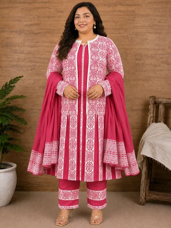 Pink_Kurti_4-Piece_Set_For_Women