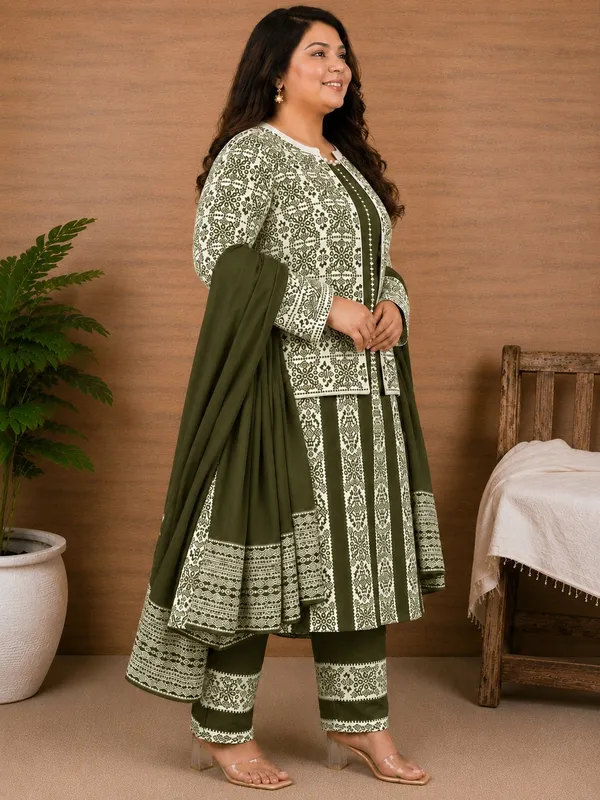 Green_Kurti_4-Piece_Set_For_Women