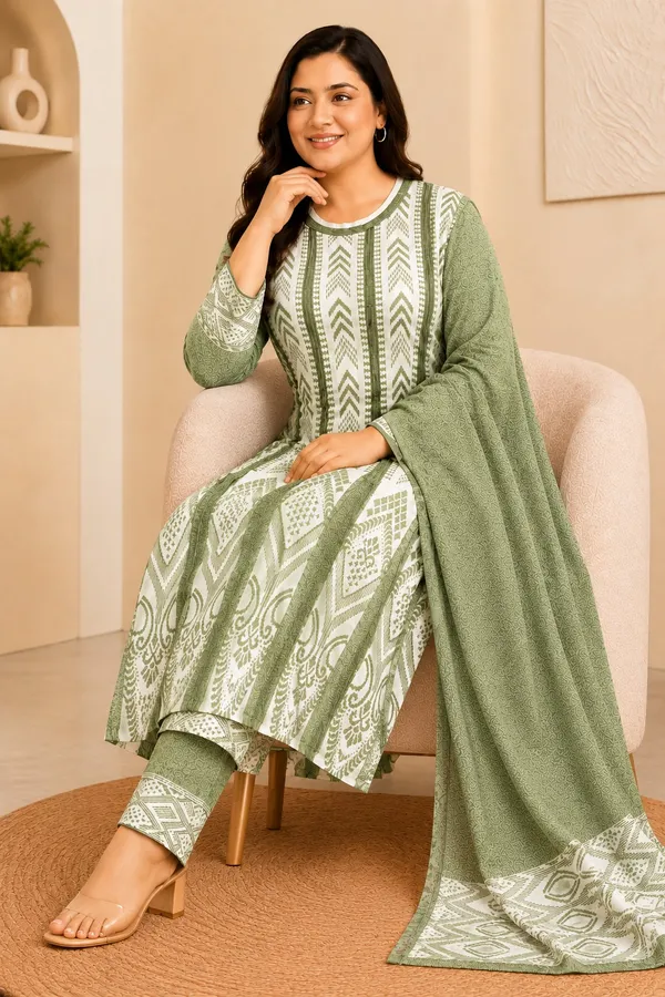 Grey_Kurti_3-Piece_Set_For_Women