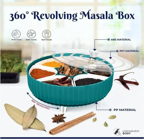 7_Compartment_Dry_Fruit_Storage_Box_With_Transparent_Lid_Blue_Multipurpose_Dry_Fruits_Snacks_Organizer_Partitioned_Kitchen_Storage_Container_For_Almonds_Cashews_Raisins_Seeds_Nuts_Blue