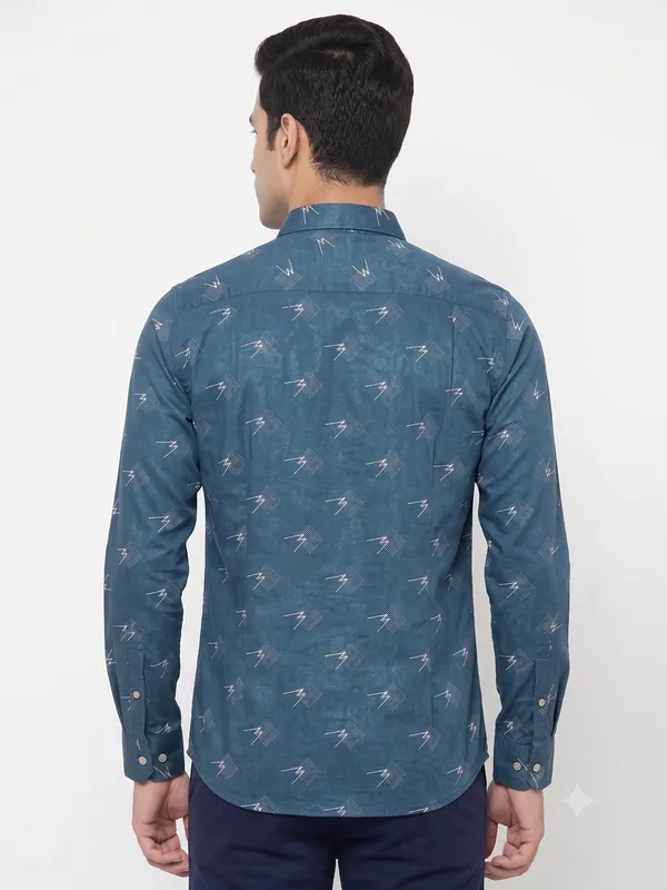 Club_London_Blue_party_wear_shirt_full_sleeves