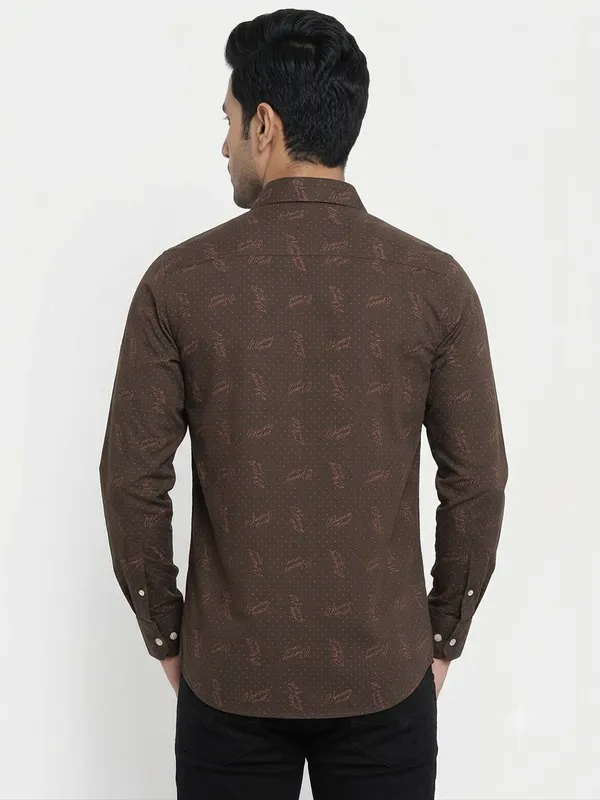Club_London_Brown_Printed_Shirt_Full_Sleeves