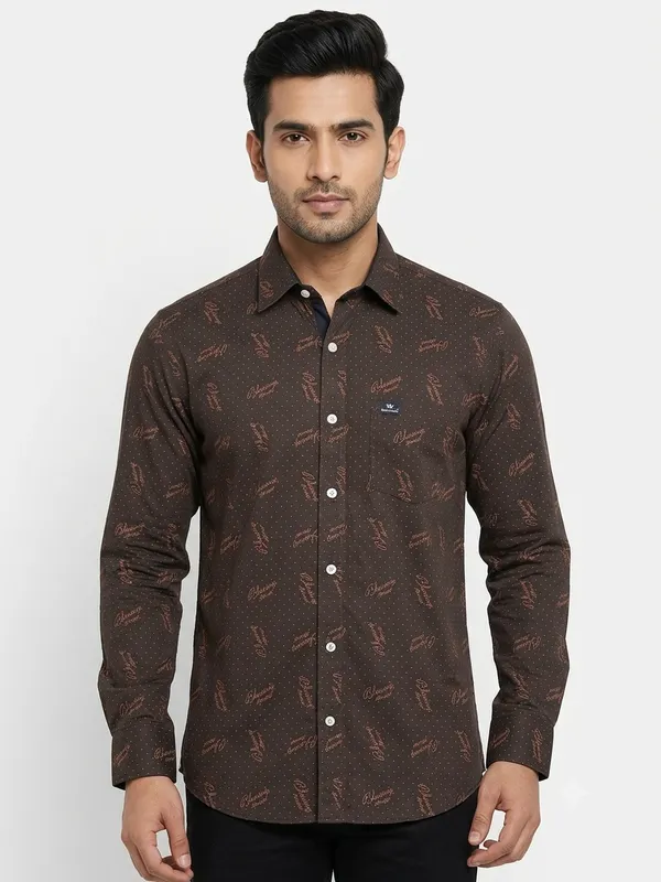 Club_London_Brown_Printed_Shirt_Full_Sleeves