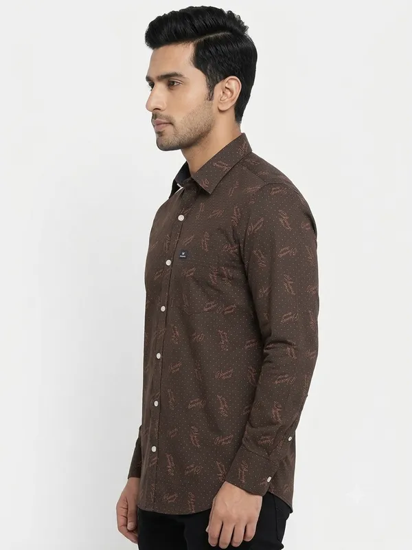 Club_London_Brown_Printed_Shirt_Full_Sleeves