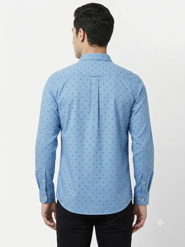 Club_London_Sky_Blue_printed_shirt_full_sleeves