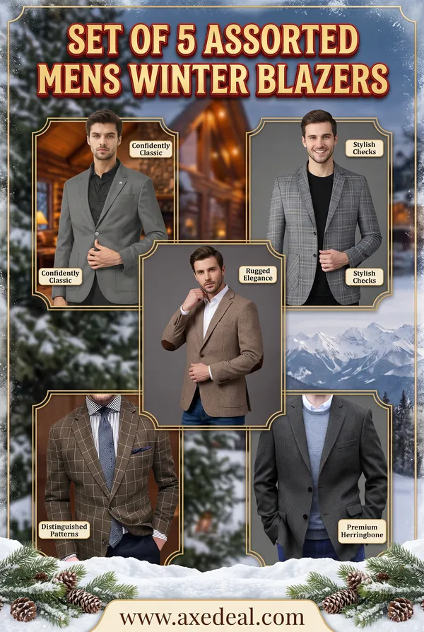 Set_of_5_Mens_Winter_Assorted_Blazers