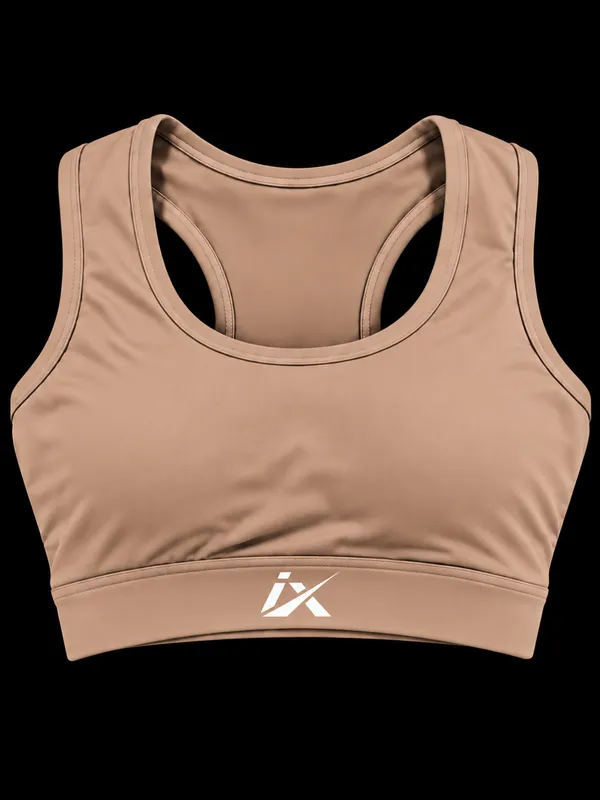 Brown_Racerback_Sports_Bra_For_Women