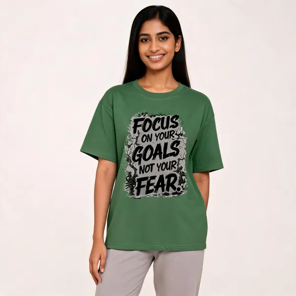 Forest_Green_Cotton_Oversized_Fit_T-Shirt_For_Unisex