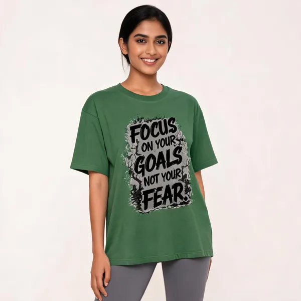 Forest_Green_Cotton_Oversized_Fit_T-Shirt_For_Unisex