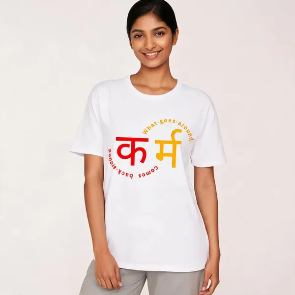 White_Printed_Regular_Fit_T-Shirt_For_Unisex