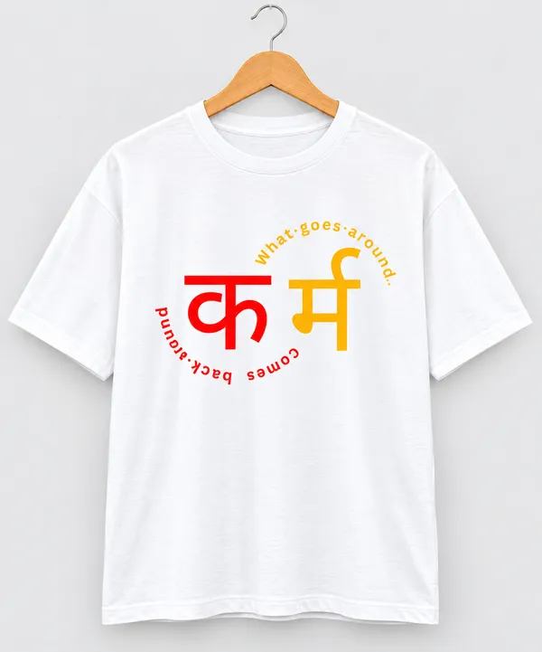 White_Printed_Regular_Fit_T-Shirt_For_Unisex