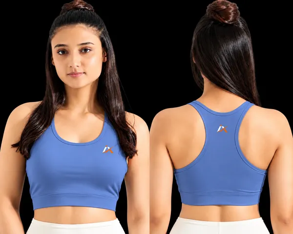 Blue_Racerback_Sports_Bra_For_Women