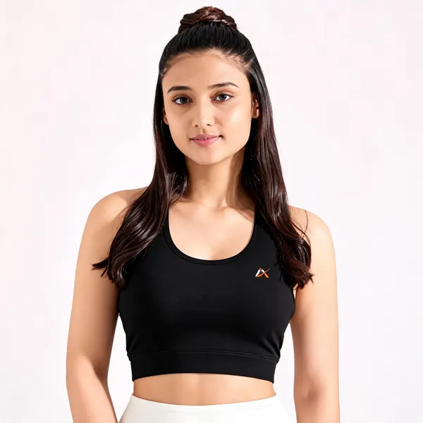 Black_Racerback_Sports_Bra_For_Women