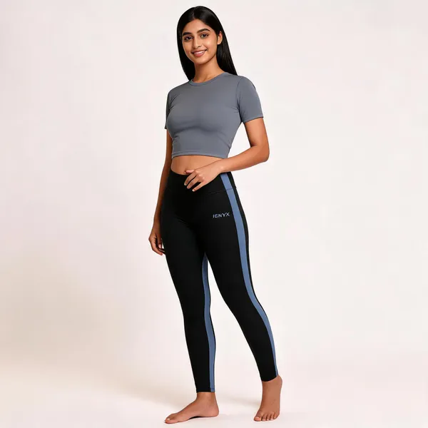 Black_Blue_Panel_High-Rise_Athletic_Leggings_For_Women