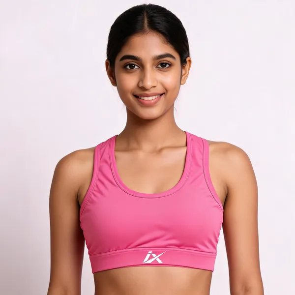Pink_Racerback_Sports_Bra_For_Women