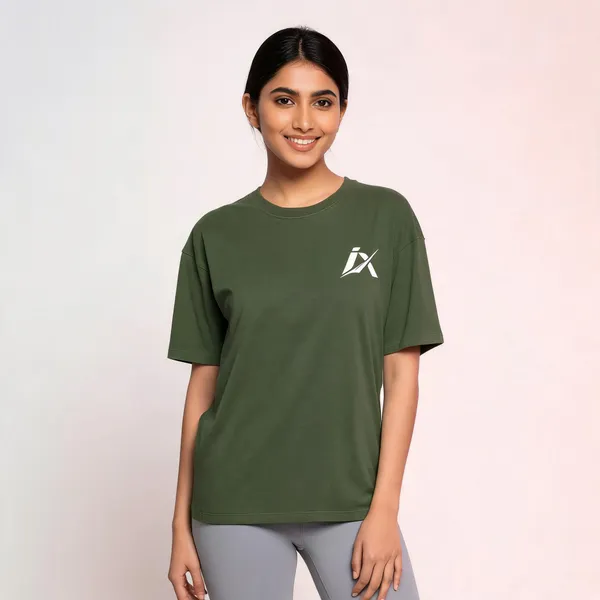 Forest_Green_Cotton_Regular_Fit_T-Shirt_For_Unisex