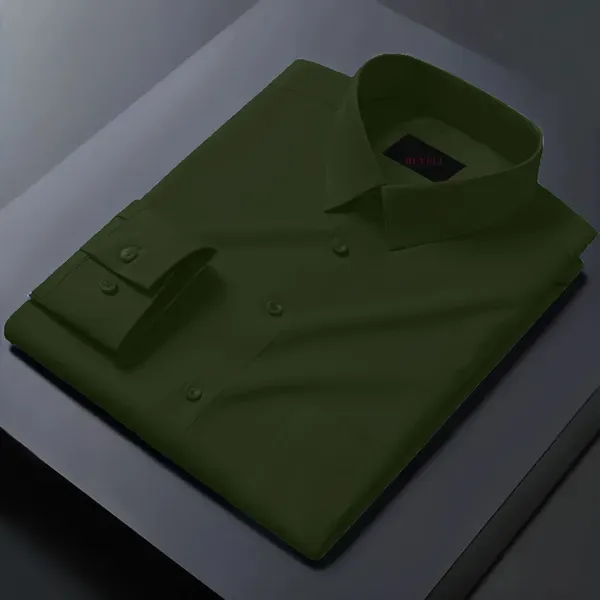 Olive_Green_Full_Sleeve_Shirt_For_Men