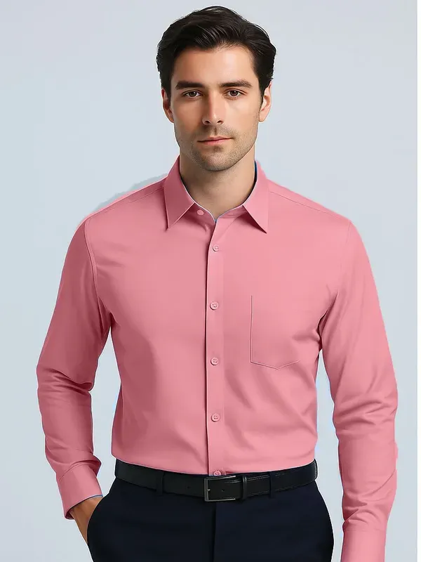 Pink_Full_Sleeve_Formal_Shirt_For_Men