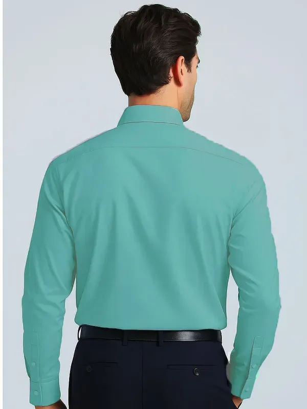 Seagreen_Long_Sleeve_Formal_Shirt_For_Men