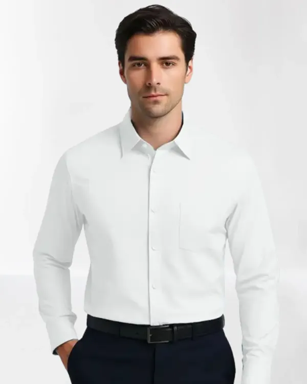 White_Full_Sleeve_Formal_Shirt_For_Men