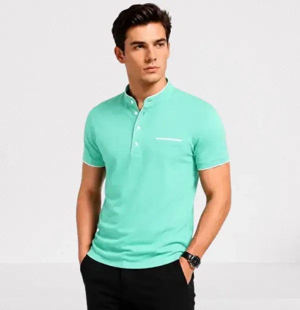 Seagreen_Regular_Fit_Polo_T_Shirt_For_Men
