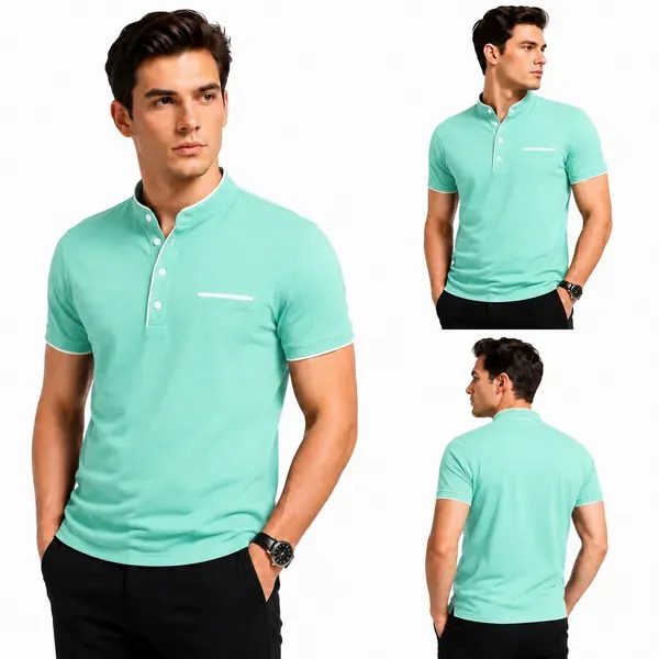 Seagreen_Regular_Fit_Polo_T_Shirt_For_Men