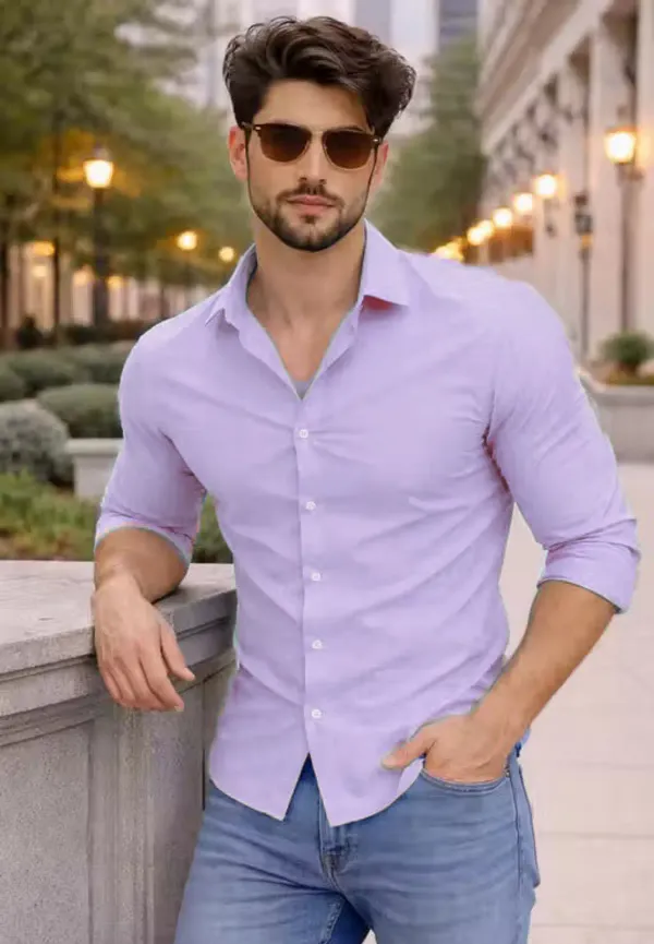 Lavender_Casual_Full_Sleeve_Shirt_For_Men