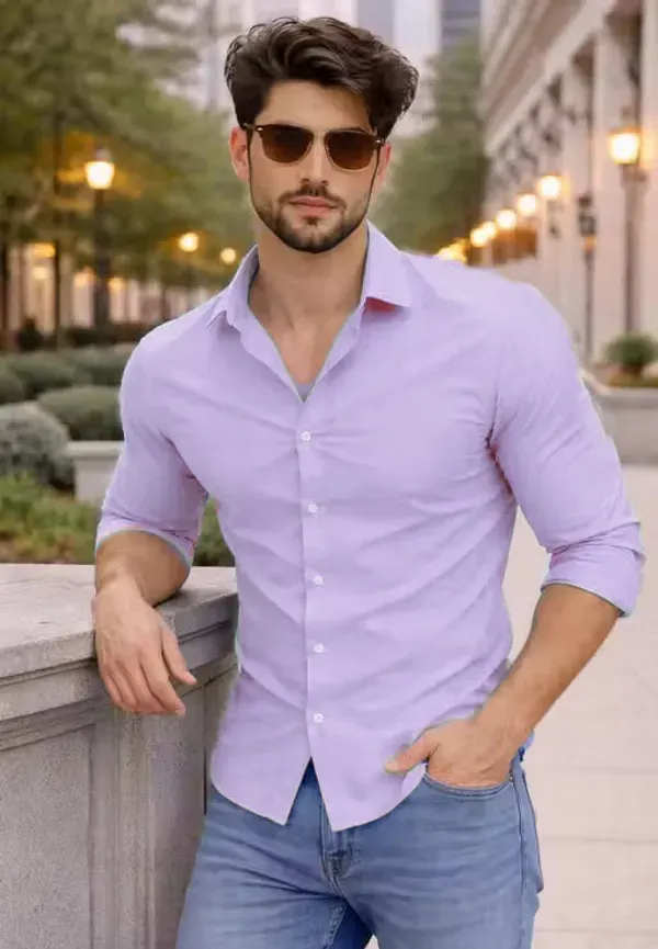Lavender_Casual_Full_Sleeve_Shirt_For_Men