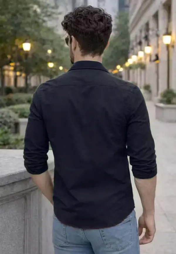 Navy_Blue_Slim_Fit_Shirt_For_Men