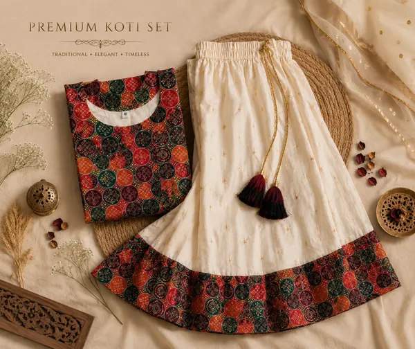 Multicolour_Printed_Koti_Set_for_Girls