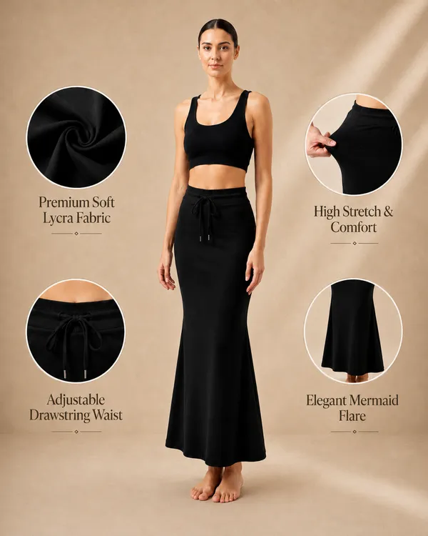 Black_Solid_Lycra_Skirt_For_Women