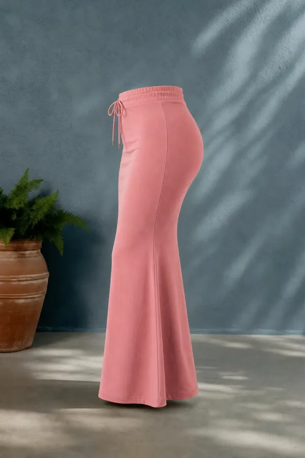 Pink_Solid_Lycra_Skirt_For_Women