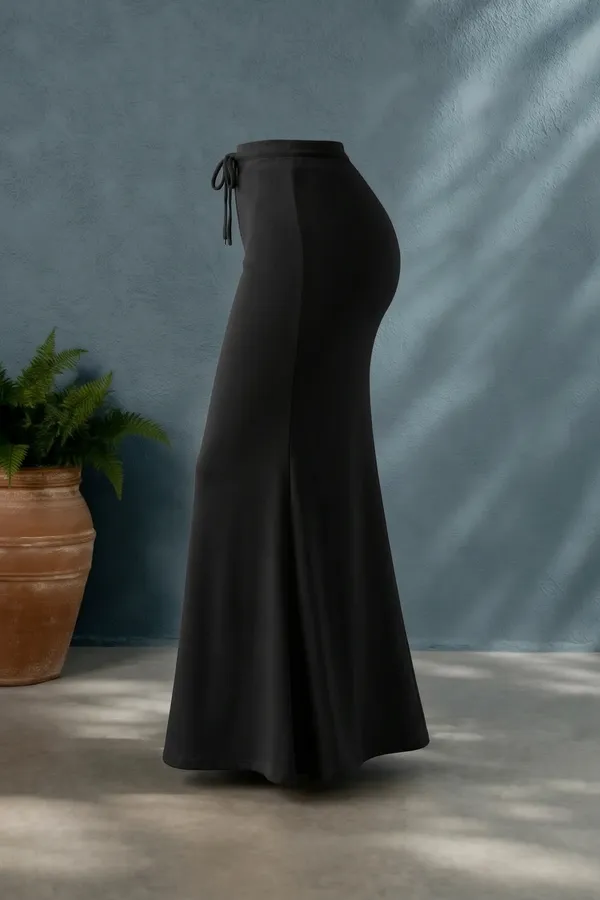 Black_Solid_Lycra_Skirt_For_Women