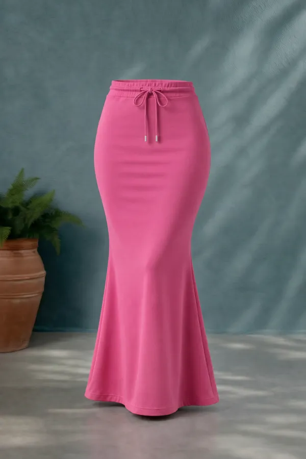 Pink_Solid_Lycra_Skirt_For_Women