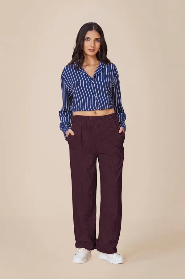 Maroon_Solid_Lycra_Trousers_For_Women