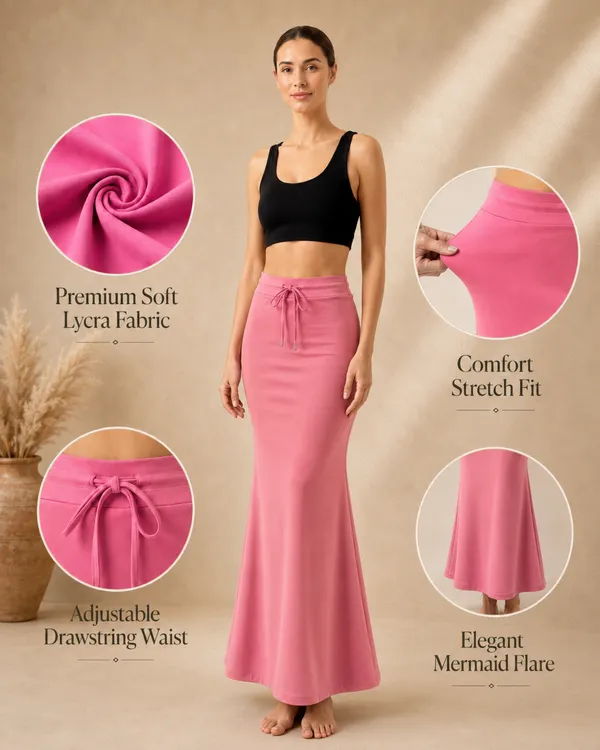 Pink_Solid_Lycra_Skirt_For_Women