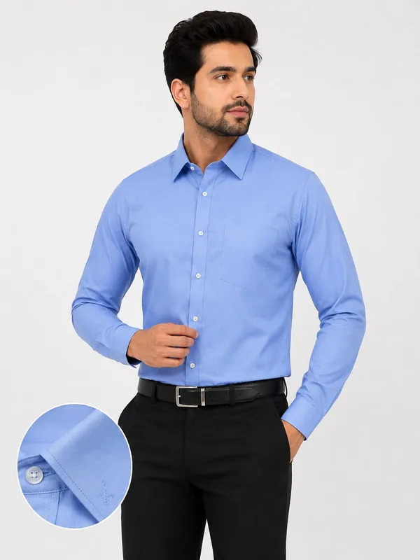 Blue_Formal_Fit_Shirt_For_Men