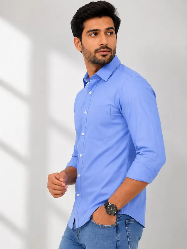 Blue_Slim_Fit_Casual_Shirt_for_Men