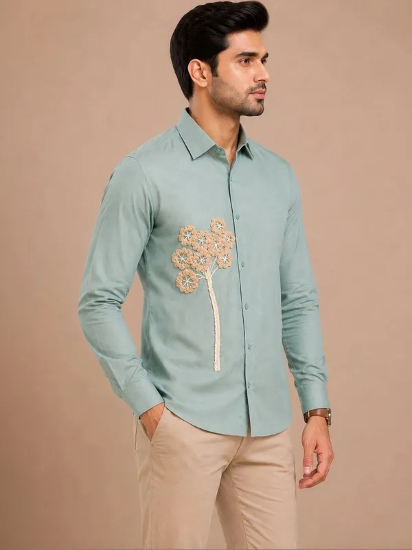 Sage_Green_Embroidered_Casual_Shirt_for_Men