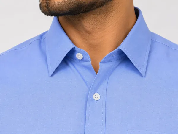 Blue_Slim_Fit_Casual_Shirt_For_Men