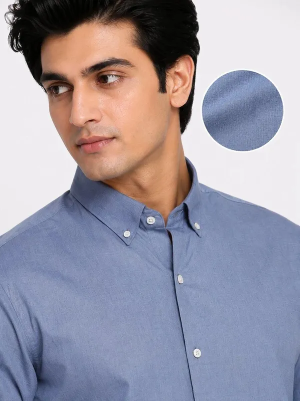 Blue_Casual_Button_Down_Shirt_for_Men