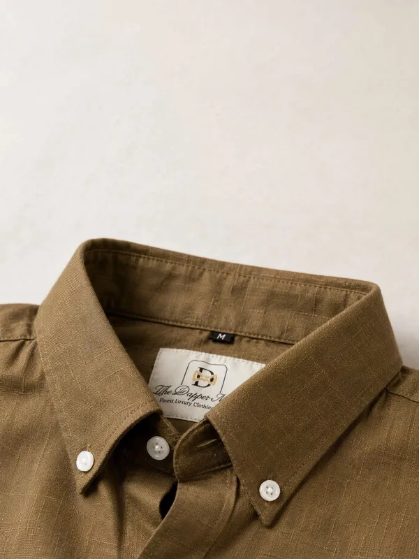 Brown_Textured_Regular_Fit_Shirt_for_Men