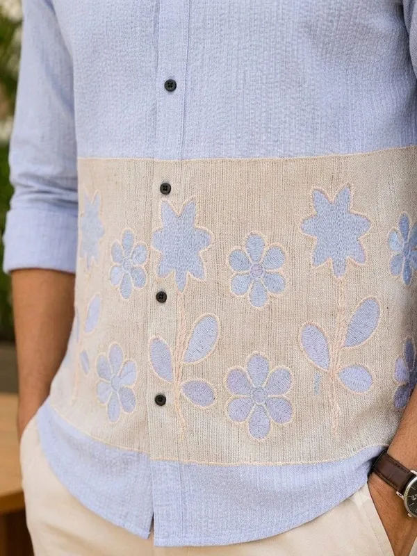 Light_Blue_Textured_Casual_Shirt_for_Men