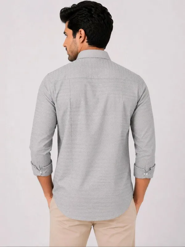 Grey_Textured_Button_Down_Shirt_for_Men