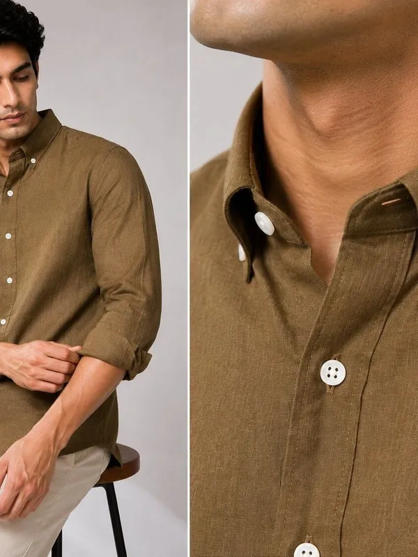 Brown_Textured_Regular_Fit_Shirt_for_Men