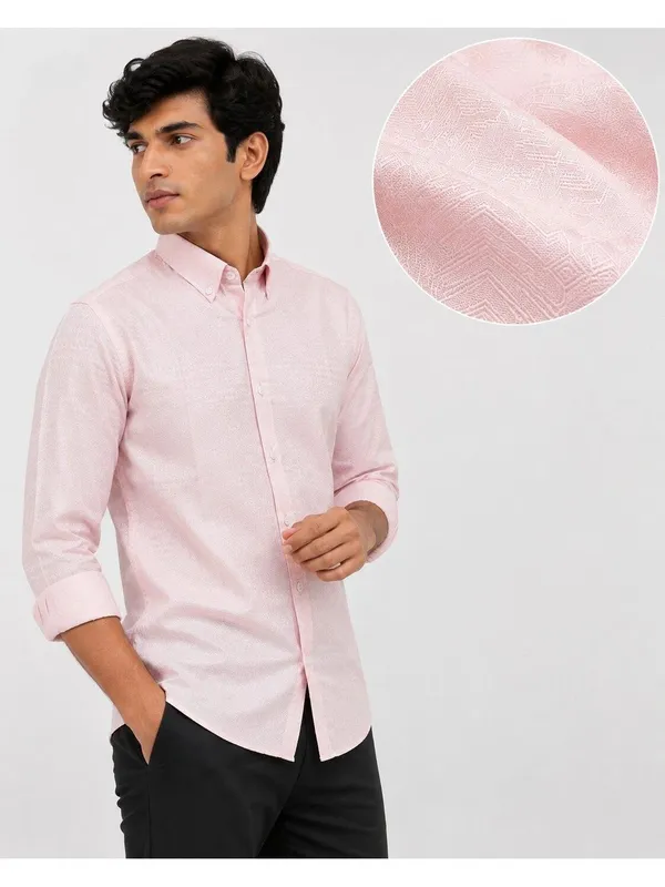 Pink_Textured_Button_Down_Shirt_for_Men