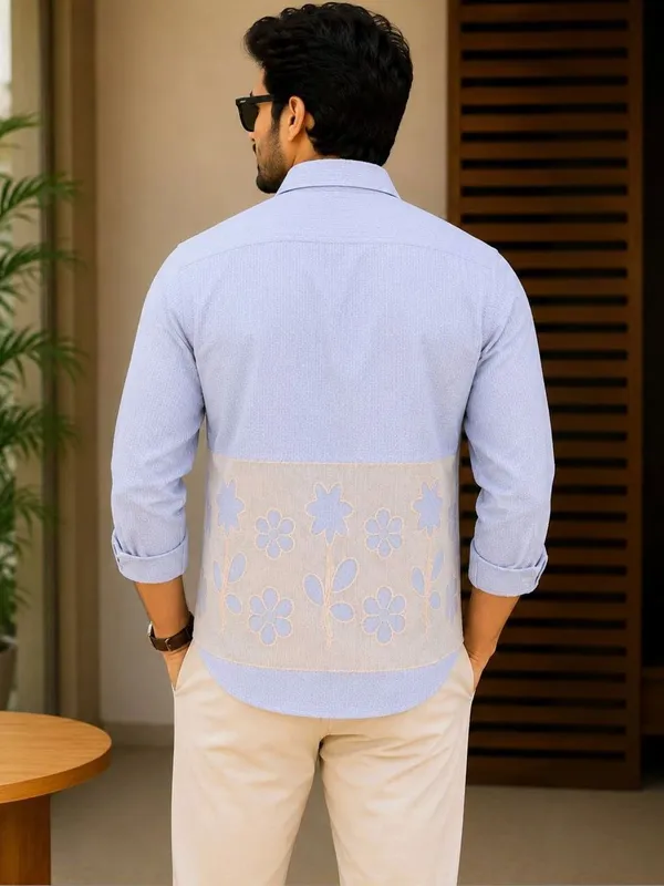 Light_Blue_Textured_Casual_Shirt_for_Men