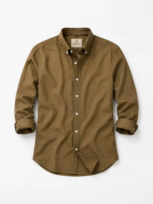 Brown_Textured_Regular_Fit_Shirt_for_Men