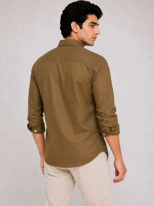 Brown_Textured_Regular_Fit_Shirt_for_Men